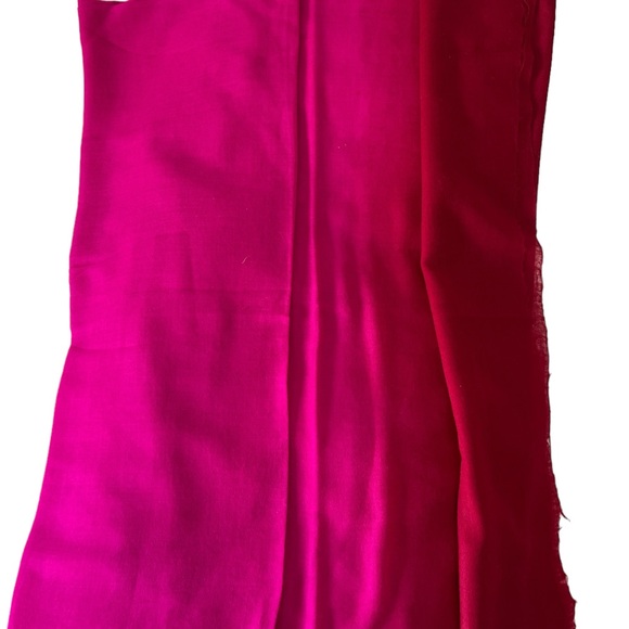 Magenta & Maroon Ombré - 70*200- Silk-Wool - Picture 2 of 4